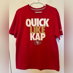 Nike NFL Colin Kaepernick San Francisco 49ers Quick Like Kap T-Shirt Men's Large